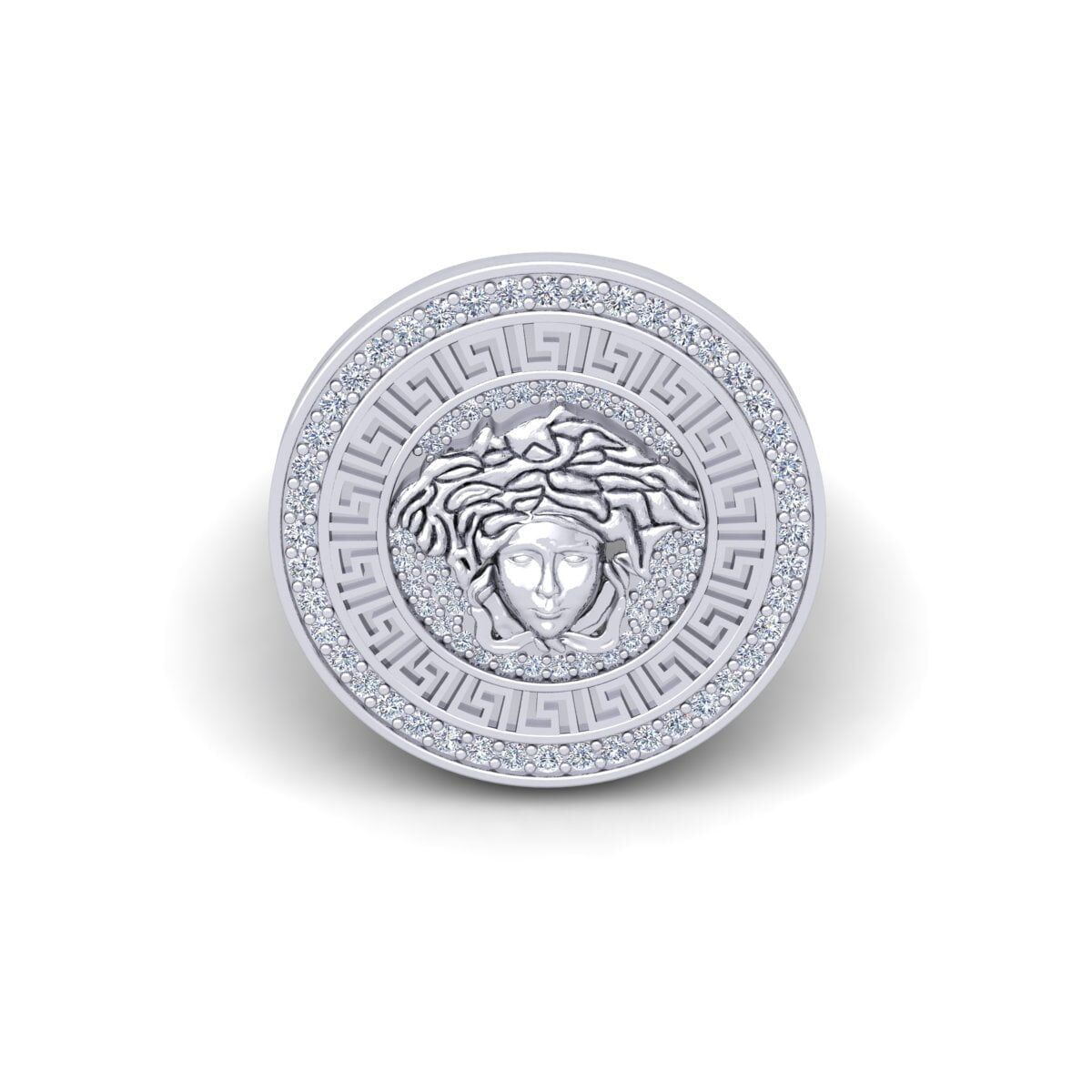 Icedout Diamond Medusa Ring for Men