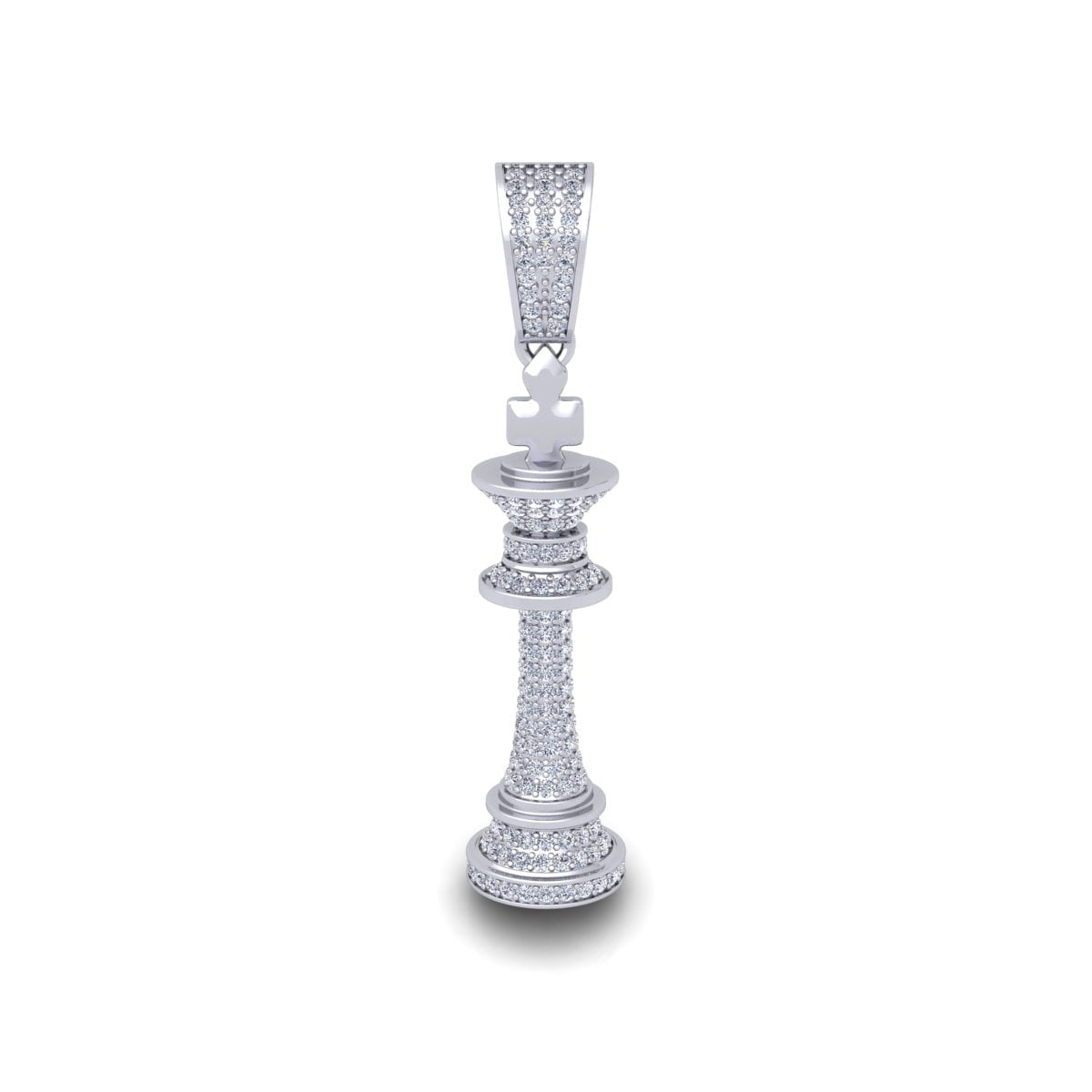 Icedout Diamond Chess King Pendant
